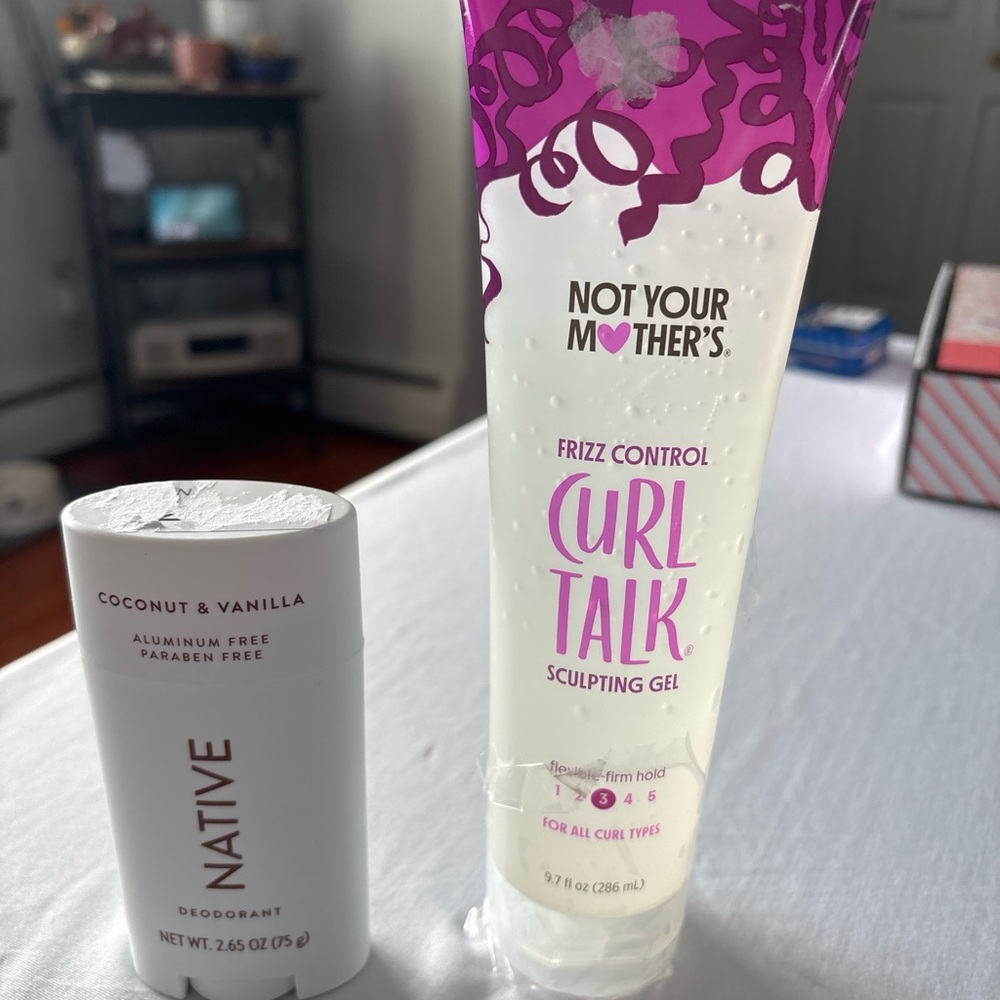 Native Coconut & Vanilla Deodorant bundled w/ Not Your Mothers Curl Talk NEW
